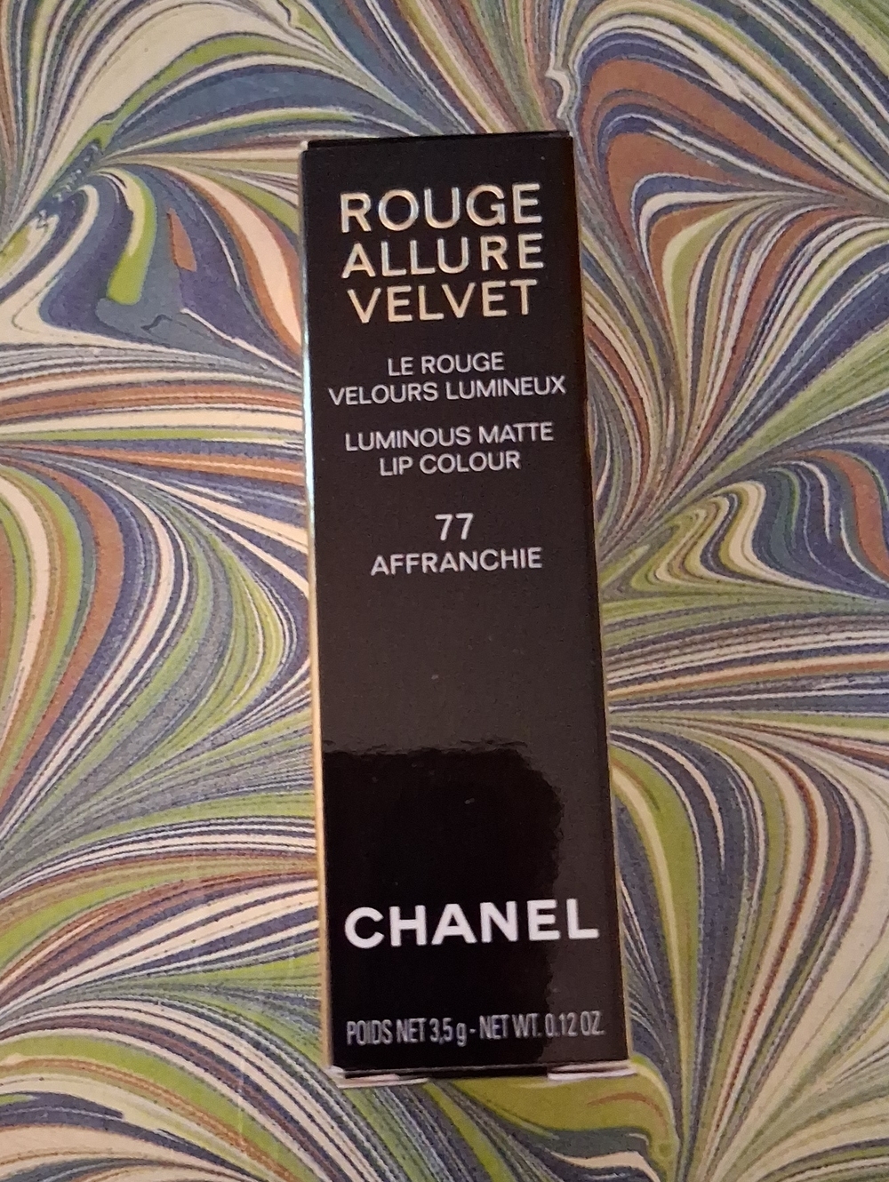 CHANEL Rouge Allure Velvet Matte Lipcolor In # 77 AFFRANCHIE
